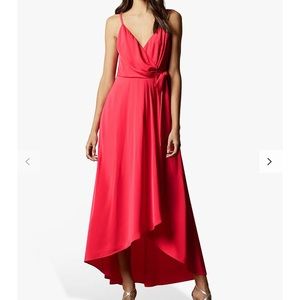 Ted Baker: pink dress. Style: LEAANAH Sleeveless wrap dress. Size 1 (US 4)